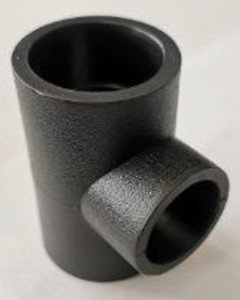 Reducing tee 32mmx25mmx32mm, hot melted, for PE pipe